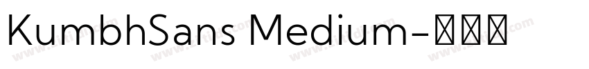 KumbhSans Medium字体转换